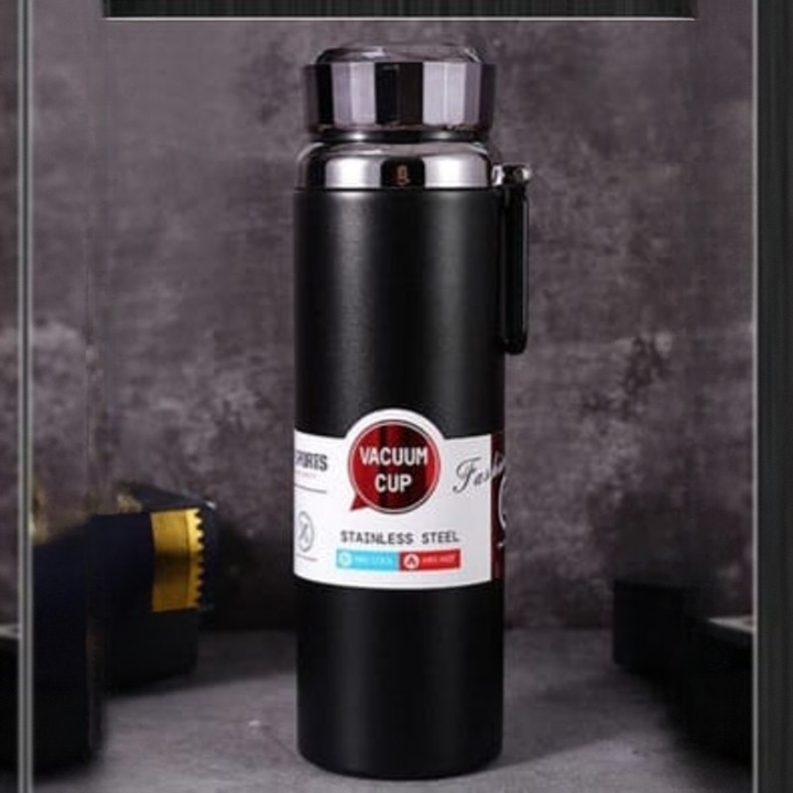Elegant 800ml/1000ml Thermal Stainless Steel Bottle – Vacuum Insulated Leakproof Water Bottle | Random Color - Image 2