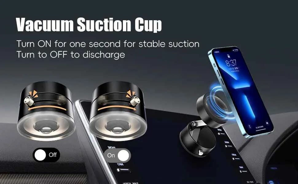 Magnetic Suction Phone Holder – Foldable & Adjustable 360° Magnetic Mount for Car, Bathroom, Kitchen, Gym & Office - Image 3