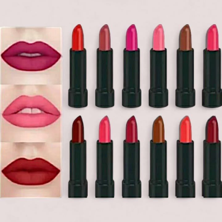 12 Pcs High Pigmented Matte Lipstick Set – Long Lasting Smooth Texture Lip Color Collection For Bold And Beautiful Looks - Image 5