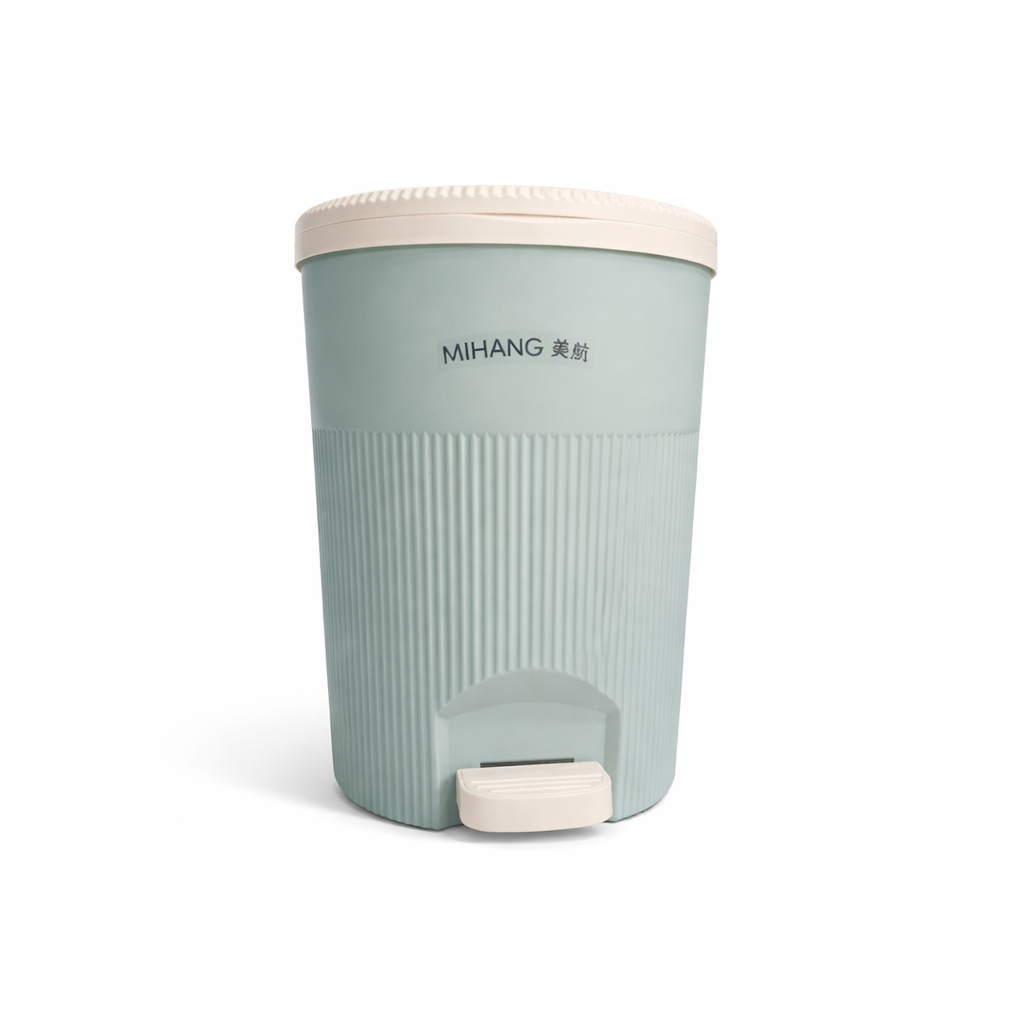 Royal Round Garbage Bin With Pedal - Standard size Trash Can with Lid for Kitchen, Bathroom & Office - Image 2
