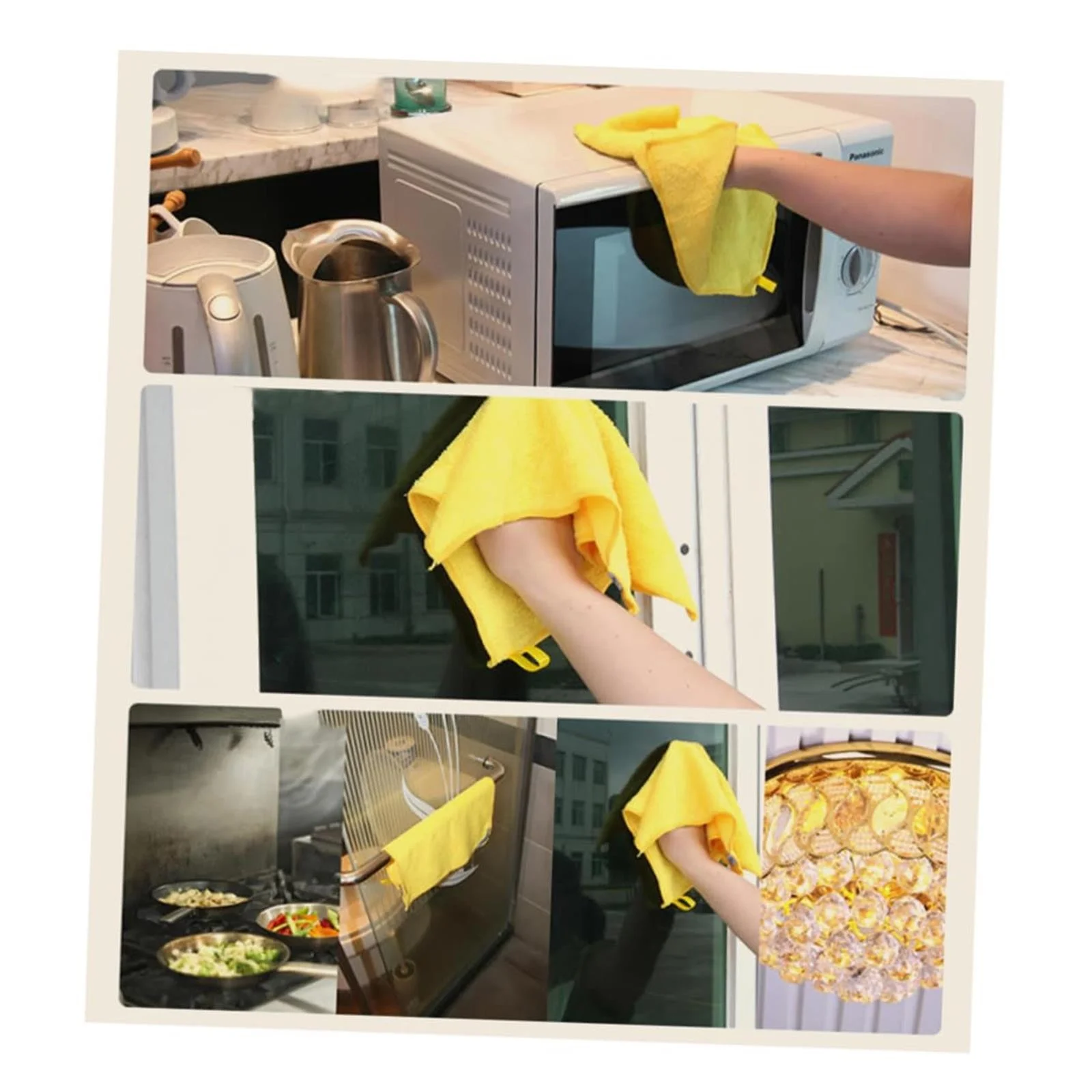Microfiber Cleaning Towel Set – Super Absorbent, Soft & Reusable for Kitchen, Car & Home Use" - Image 3