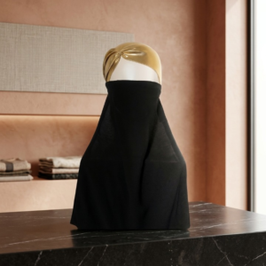 Half Veil Niqab Patti In Korean Chiffon With Soft Elastic, Lightweight Face Cover For Hijabs And Scarves