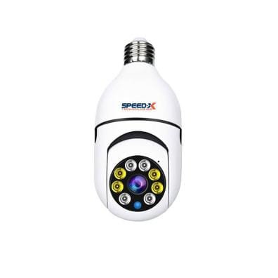 Speed-X SP-E27 WiFi Bulb Camera 1080P 360° Panoramic Night Vision Two-Way Audio V380Pro App - Image 2