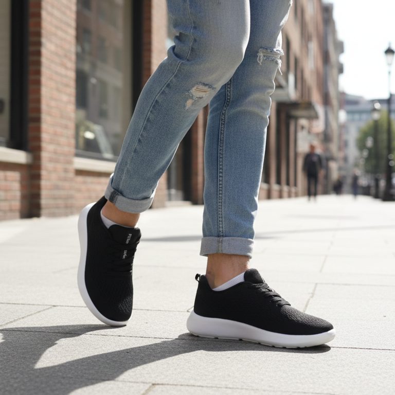 Men’s Lightweight Breathable Mesh Sneakers – Casual Walking & Everyday Comfort Shoes - Image 5