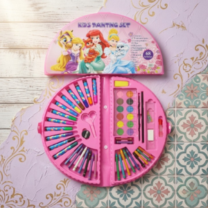 68 Pcs Colour Kit Painting Set Art Set For Kids With Crayons Water Colour Pens Oil Pastels And Art Accessories (Random Characters)