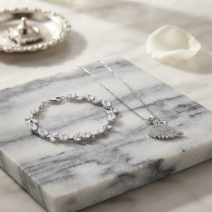Tulip Bracelet With Swan Necklace Stainless Steel Durable Comfortable Stylish Affordable Practical Choice Reliable Performance - Image 5