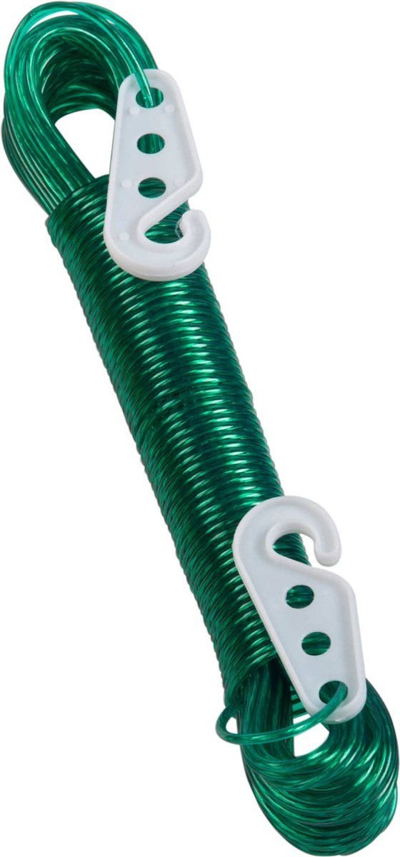 20M PVC Coated Metal Laundry Rope with Tensioner – Strong Outdoor Clothesline Wire (Random Color) - Image 2