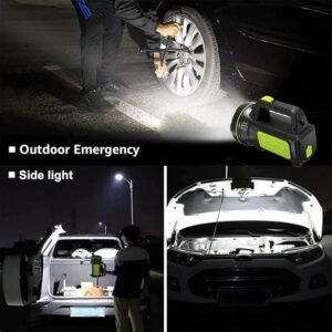 LED Searchlights Handheld Lantern 13000LM 2 Modes USB Rechargeable LED Flashlights High Power Outdoors Camping Hunting Lamp Portable Spotlight