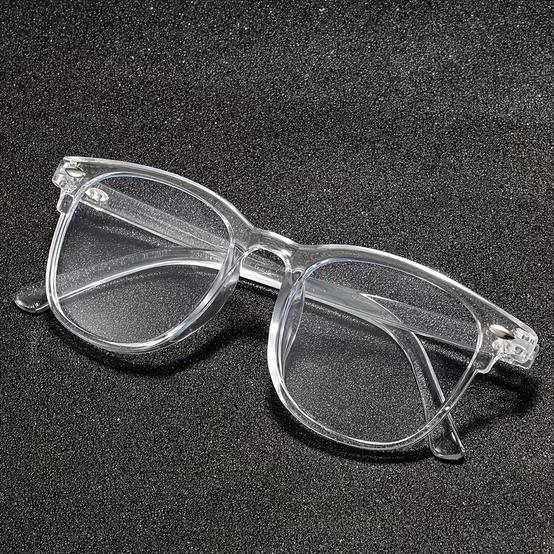 Transparent UV400 Blue Light Blocking Glasses for Men & Women | Clear Lens Computer & Mobile Eyewear | Stylish Unisex Frame with Protective Glasses Box - Image 2