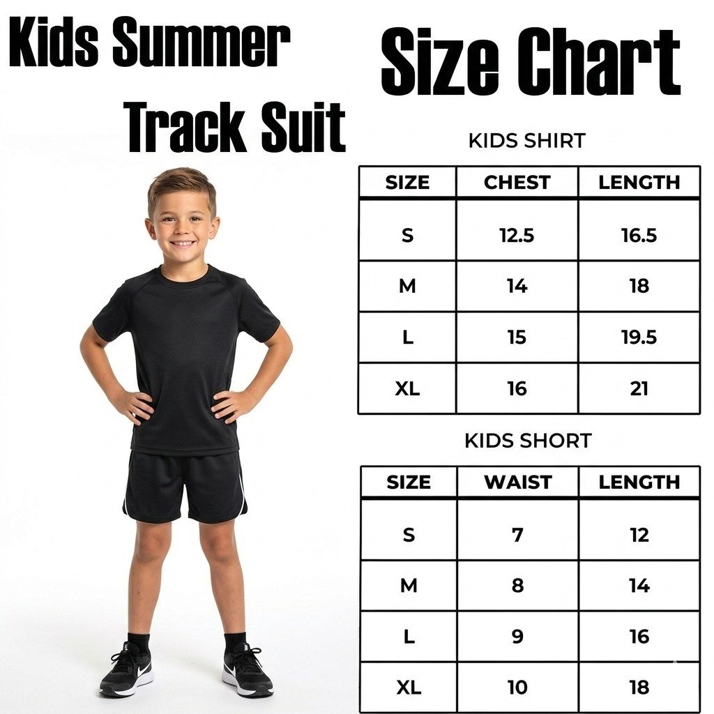 Kids Plain Summer Tracksuit Set – Soft Cotton Blend Half Sleeve T-Shirt & Comfortable Shorts Co-Ord Outfit for Boy - Image 4