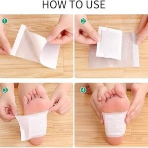 Kiyome Kinoki Detox 10 Pcs Foot Pads – Pain-Free Cleansing Patches for Night Detox, Stress Relief & Body Toxin Removal – Improves Circulation & Vital Organ Support