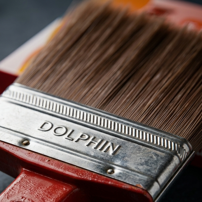 Dolphin Paint Brush Super | High Quality Wall & Paint Brush (4 Inch) - Image 2