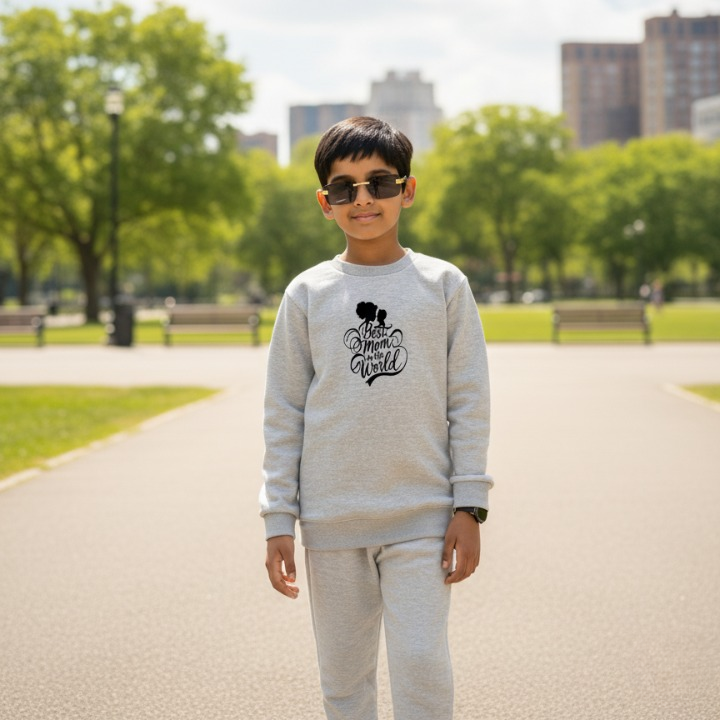Kids Sweatshirt & Pajama Set | Comfy Winter Warm Tops & Trousers for Boys & Girls | Imported Cozy Clothes Outfit FOR BABYA AND KIDS - Image 2