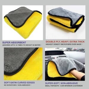 Microfiber Cloth 40×40 cm | Double-Sided |  Soft, Lint-Free & High Absorbency