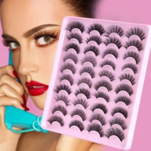 20 Pairs Eyelash Tray - Cosmetic Product Designed For Eye Care And Daily Makeup Routine (Mix Designs)