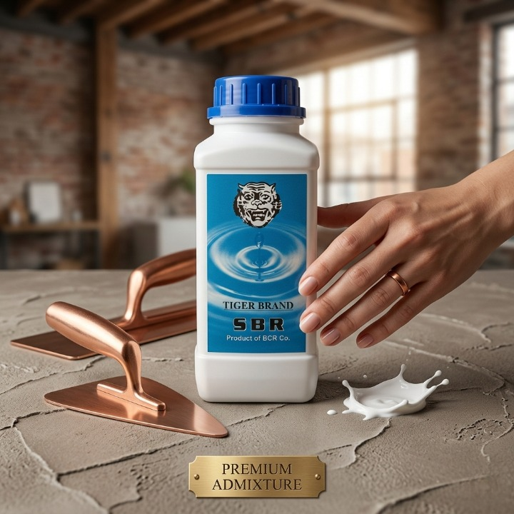 SBR High Quality Tiger Brand Waterproofing Admixture – Strong Bonding Agent for Cement & Concrete - Image 3
