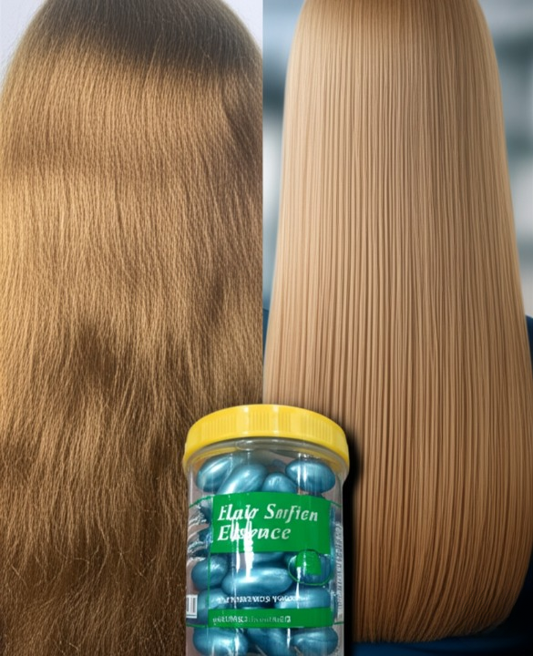Hair Soften Essence Capsules – 60 Softgel Capsules for Nourishing, Hydrating & Softening All Hair Types