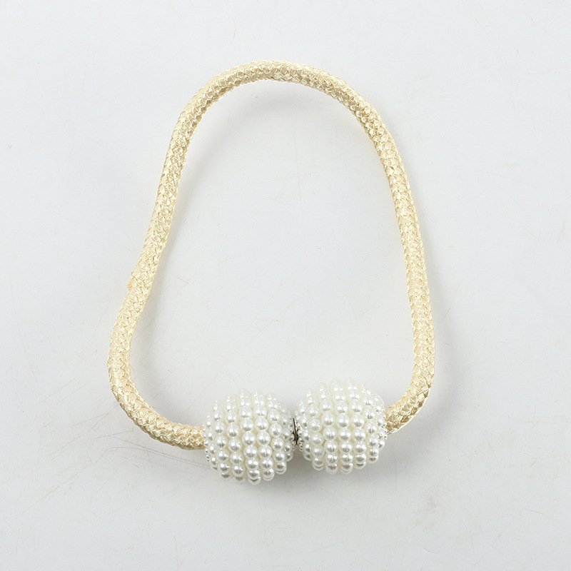 Curtain Buckle Magnetic Clip Bead Curtain Tie back Hanging Ball Curtain (1 pair) - (random color) - Image 2