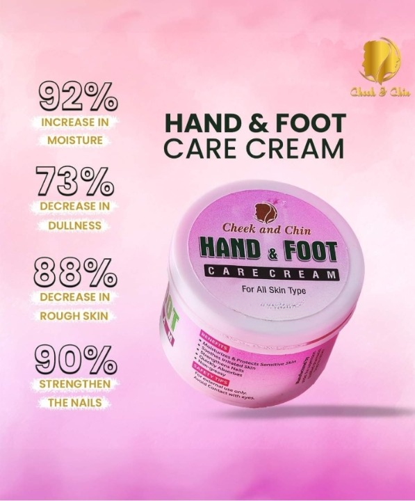 Hand & Foot Care Cream – Deep Moisturizing and Nourishing Formula for Dry, Sensitive Skin Protection and Softness (50 gram)