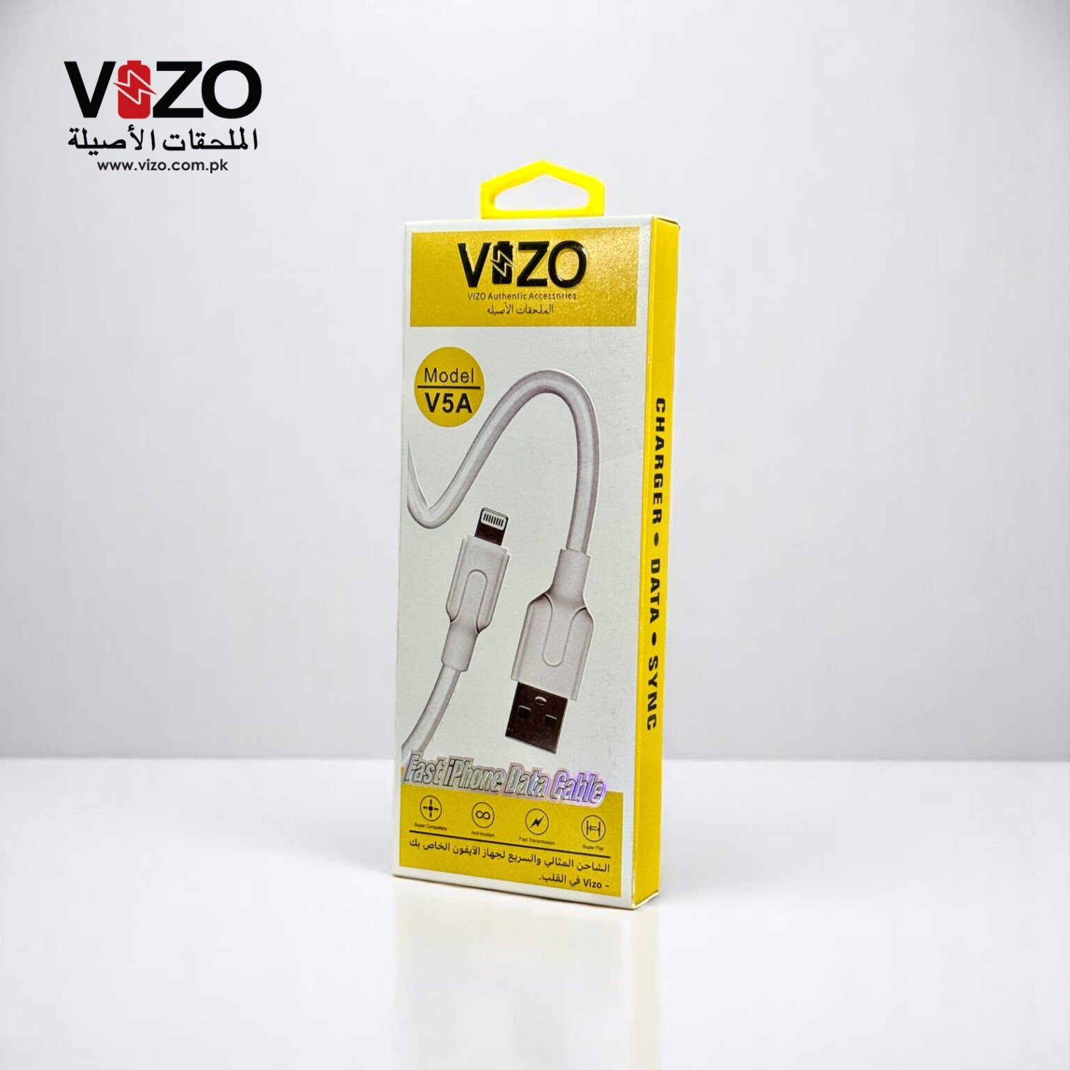 V5A iPhone Lightning Cable | Best Quality Cable For iphone | iPhone Charging Cable - iPhone Charging Pin - Image 2