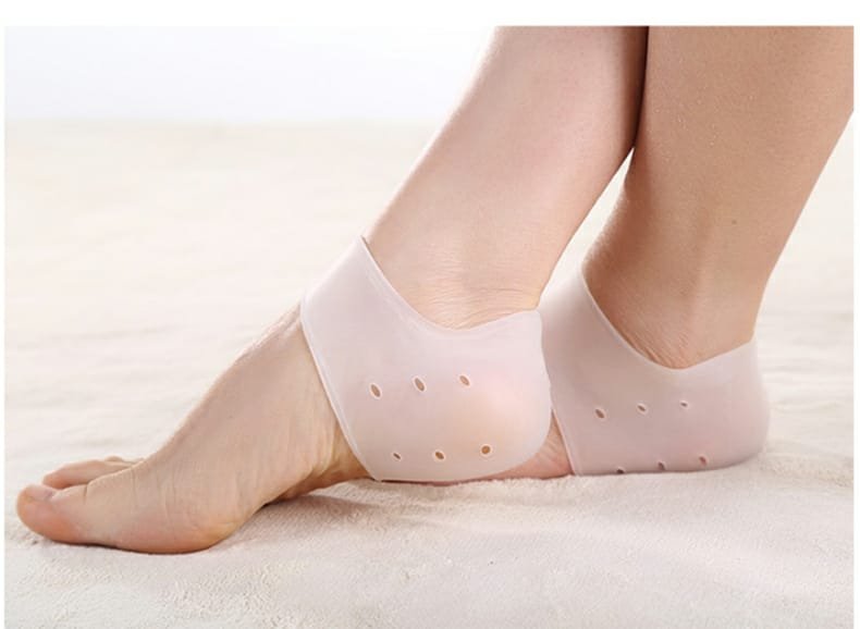 Pair of half Heel Pain Anti Crack Silicone Set - Anti Crack For Pain Relief Unisex With Box - Image 2