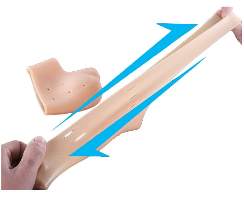 Pair of half Heel Pain Anti Crack Silicone Set - Anti Crack For Pain Relief Unisex With Box - Image 4