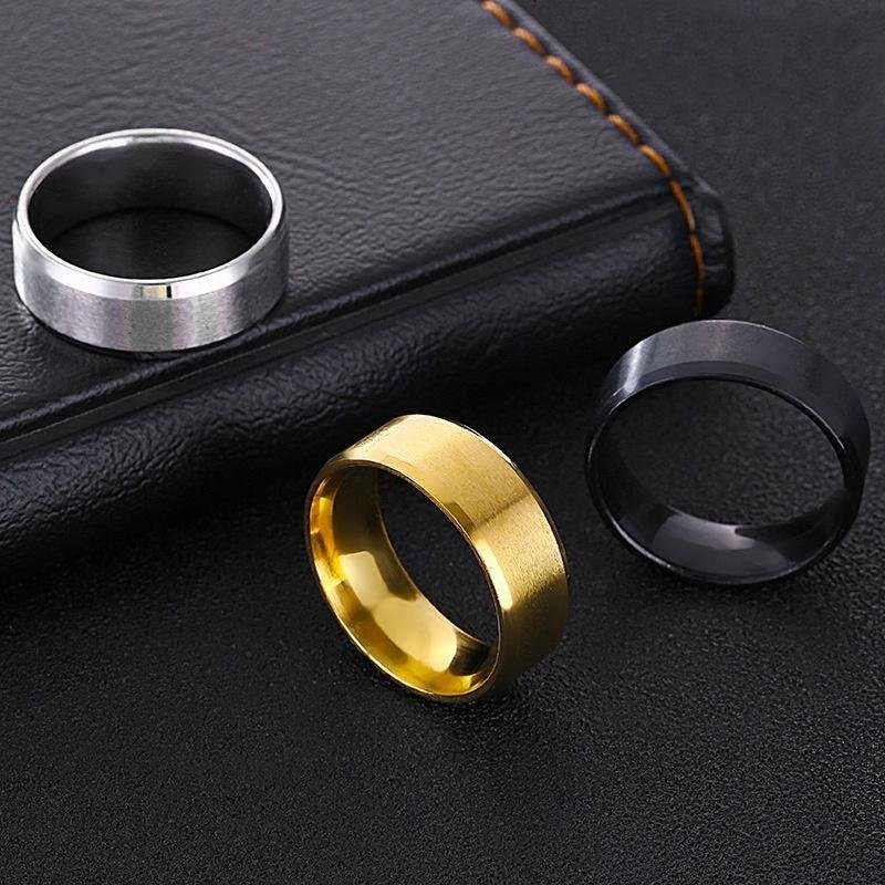 Pack Of 3 gold plated & silver plated band rings For Unisex - Image 4