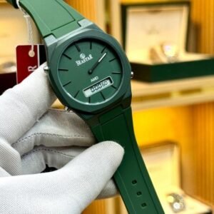 SEASTAR SS-1110Gc Men’s Waterproof Quartz Watch – Analog Digital Display, Silicone Strap, Premium Build (Without Box)