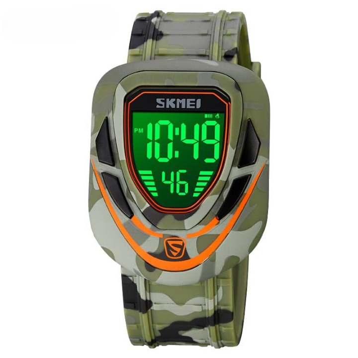 Skmei 1833 Digital Sports Men's Watch with LED Display, Waterproof, Multiple Time Zones, Stopwatch, Alarm, and Backlight for Outdoor, Sports, and Daily Casual Wear -(Without Box) | Smart Watch | Watch | Watch For Boys | - Image 2