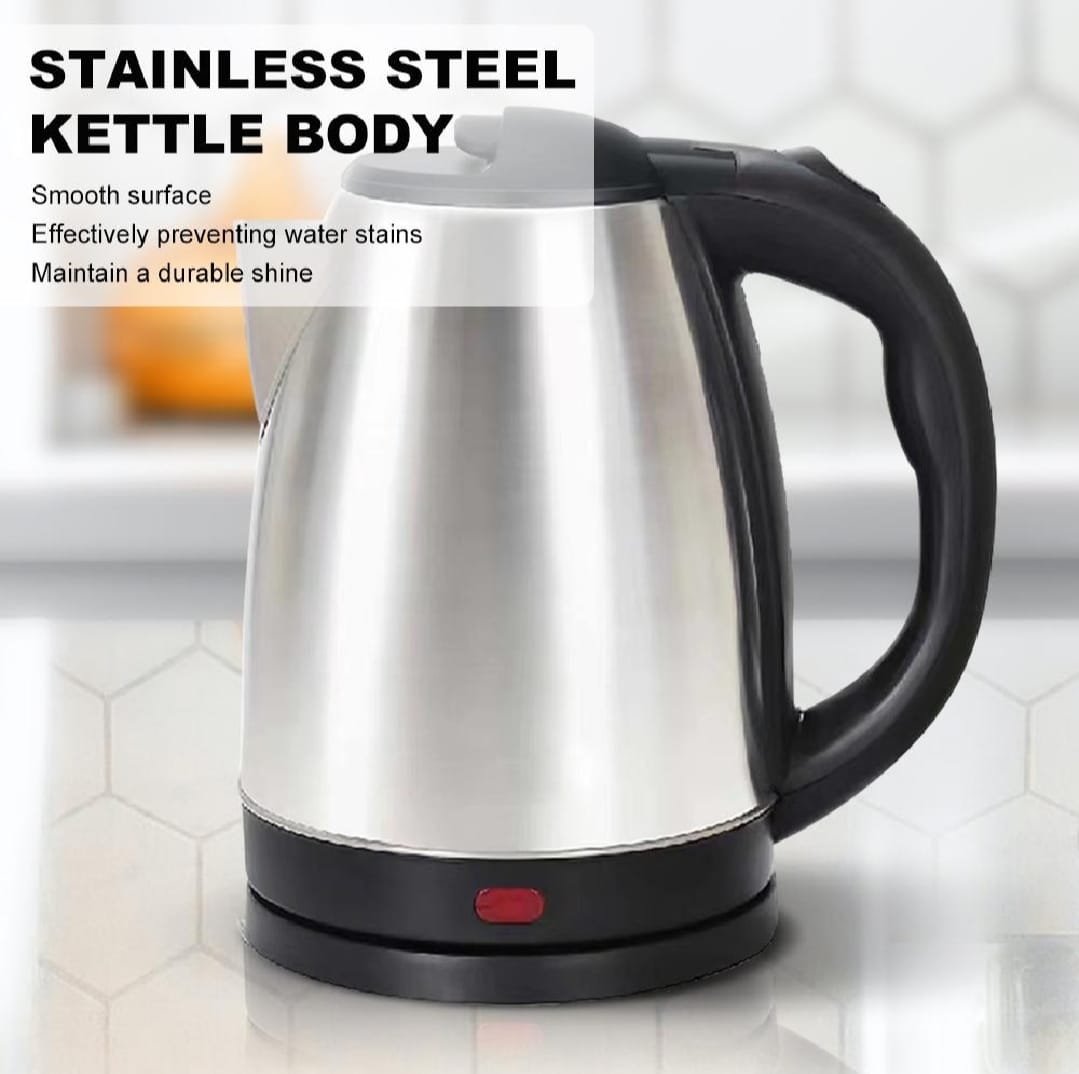 Electric Kettle - Stainless steel body - Automatic instant heating - 1500 Watts - Water boiler - High quality - Kettle for tea - for Daily Kitchen Use - Essential Kitchen Appliance - electric kettle - Image 3