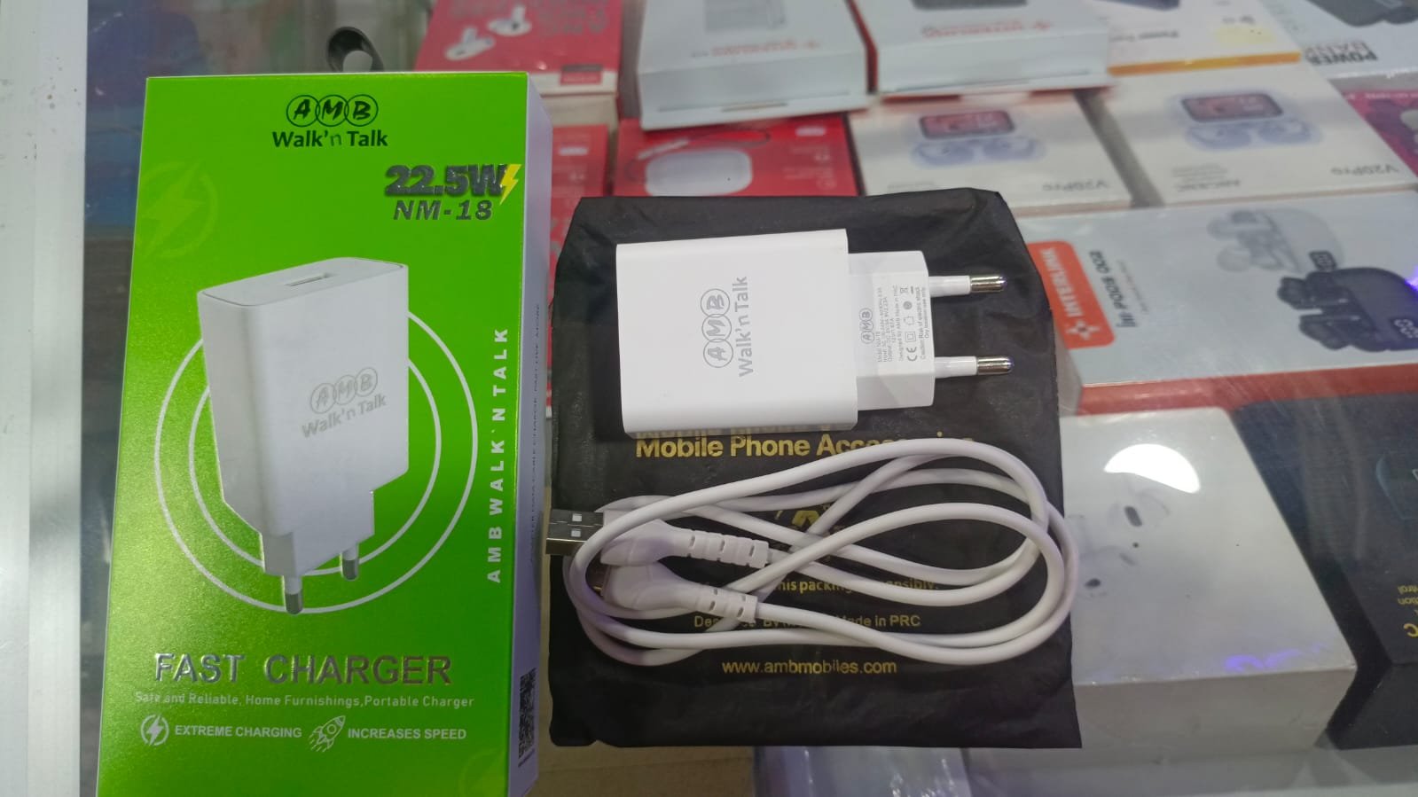 AMB Walk’n Talk 22.5W Super Fast Charger NM-18 – Quick Charge & Smart Power Delivery Adapter with Built-in Safety System, FCC/CE/RoHS Certified - Image 3