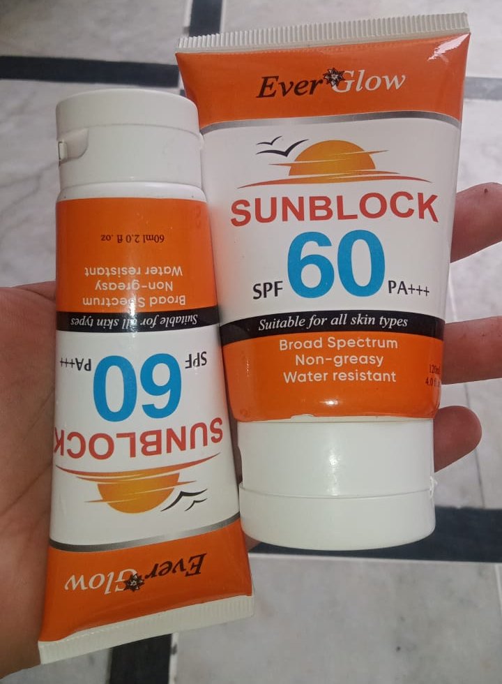 Ever Glow Whitening Sunblock SPF 60 – | Brightening & Broad Spectrum Protection | Sunblock - Image 5