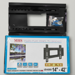 MHS Fixed Tv Wall Mount Bracket 14 To 42 Inch Heavy Duty Led Lcd Tv Stand With Bubble Level And Complete Fitting Kit