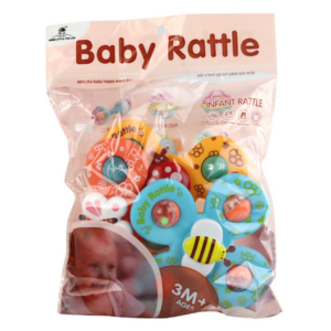 3PCS Rattle Suction Baby Toys Set Fun Sensory Teether Toys For Infants And Toddlers
