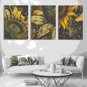 Set of 3 Wall Art Wooden Phototile Frames for Wall Decor