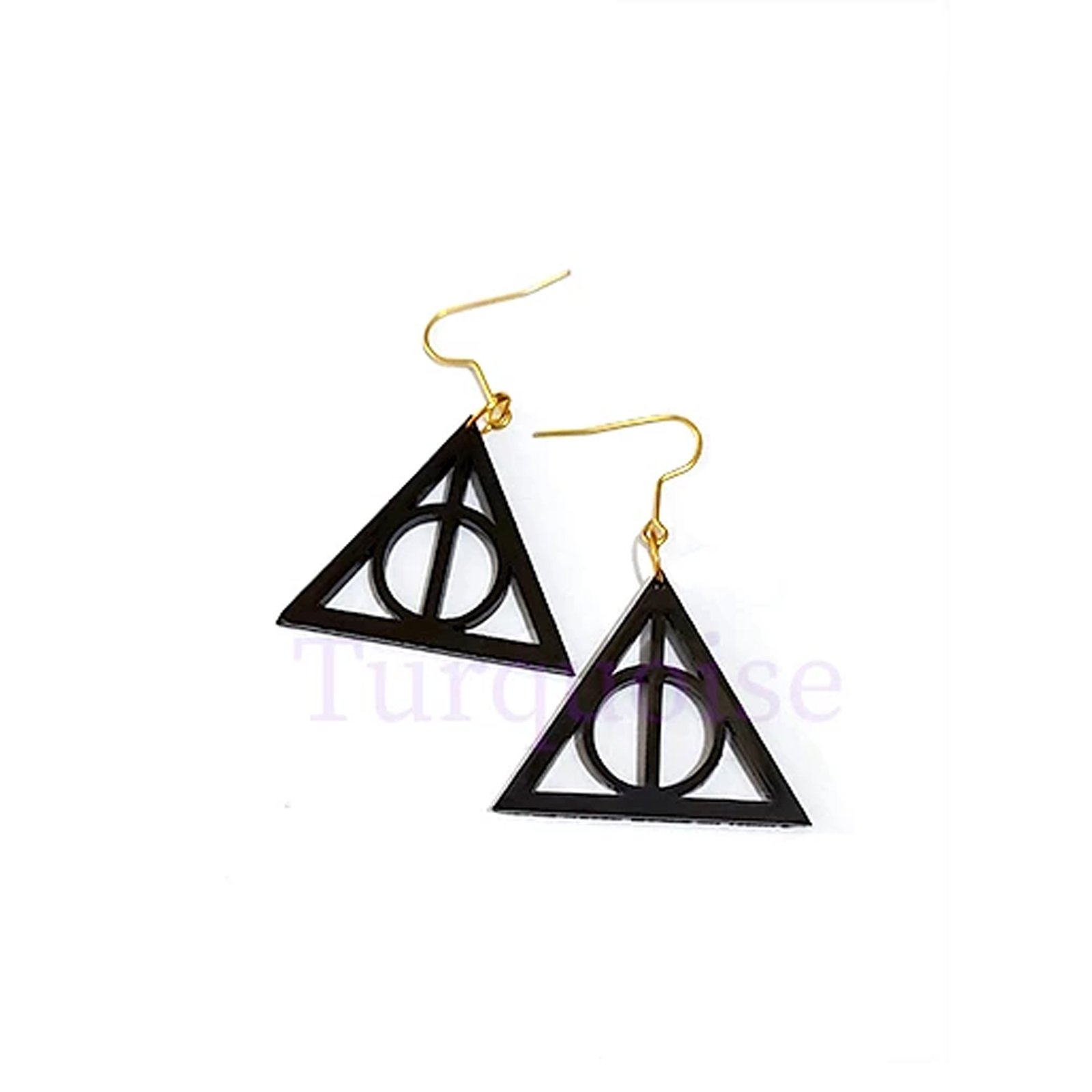 Harry Potter Logo Sign Very Light Weight Earrings For Harry Potter Fans - Image 2