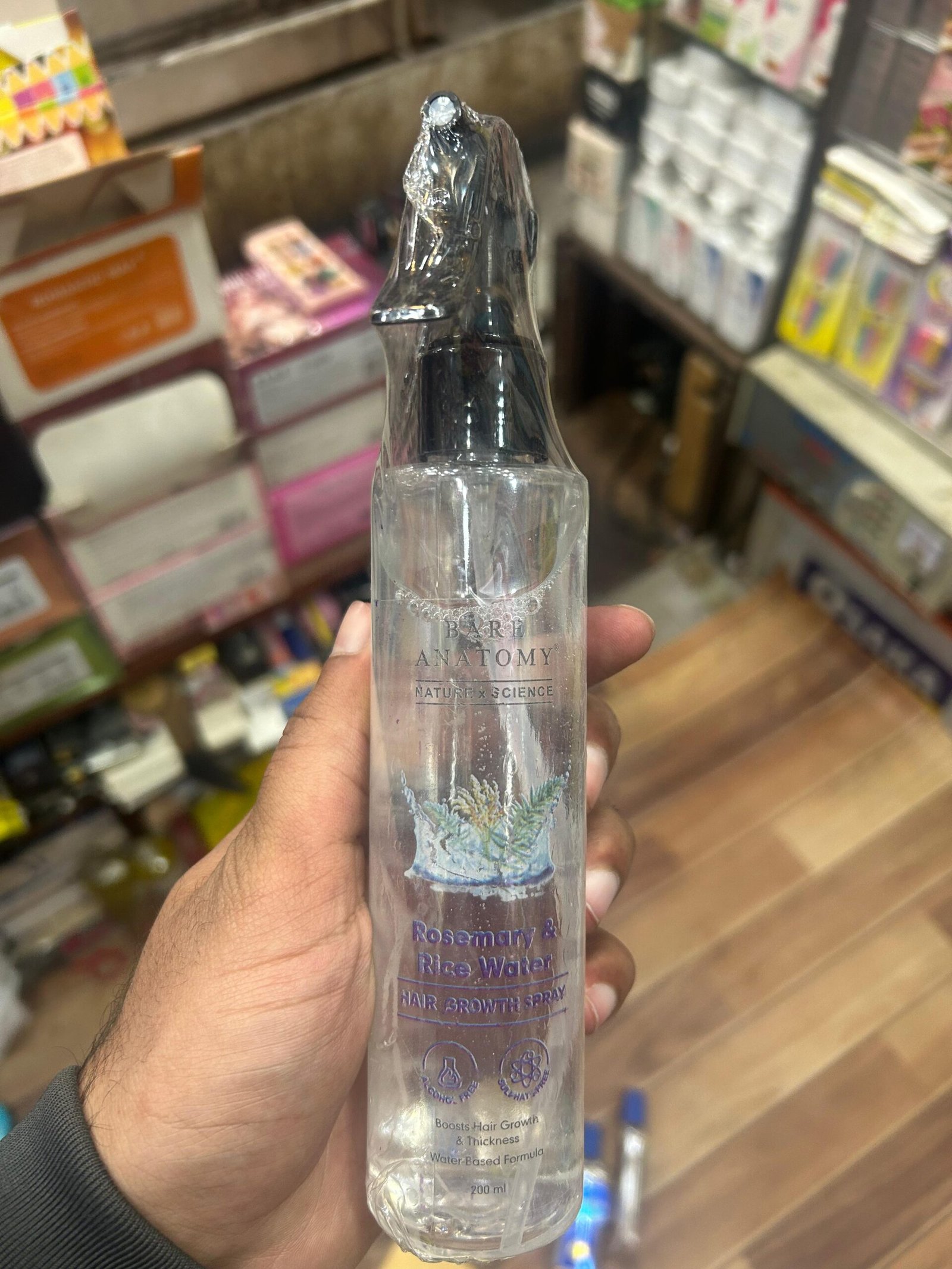 Bare Anatomy Rosemary Water Spray for Hair Growth & Thickness with Rice Water – 200ml - Image 4
