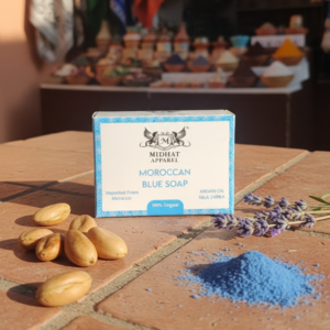 Midhat Apparel Moroccan Blue Soap For Premium Personal Care - 100Gram