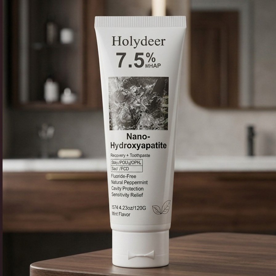 Holydeer Recovery Toothpaste | 7.5% Nano-Hydroxyapatite For Enamel Repair & Whitening - 120Gram - Image 3