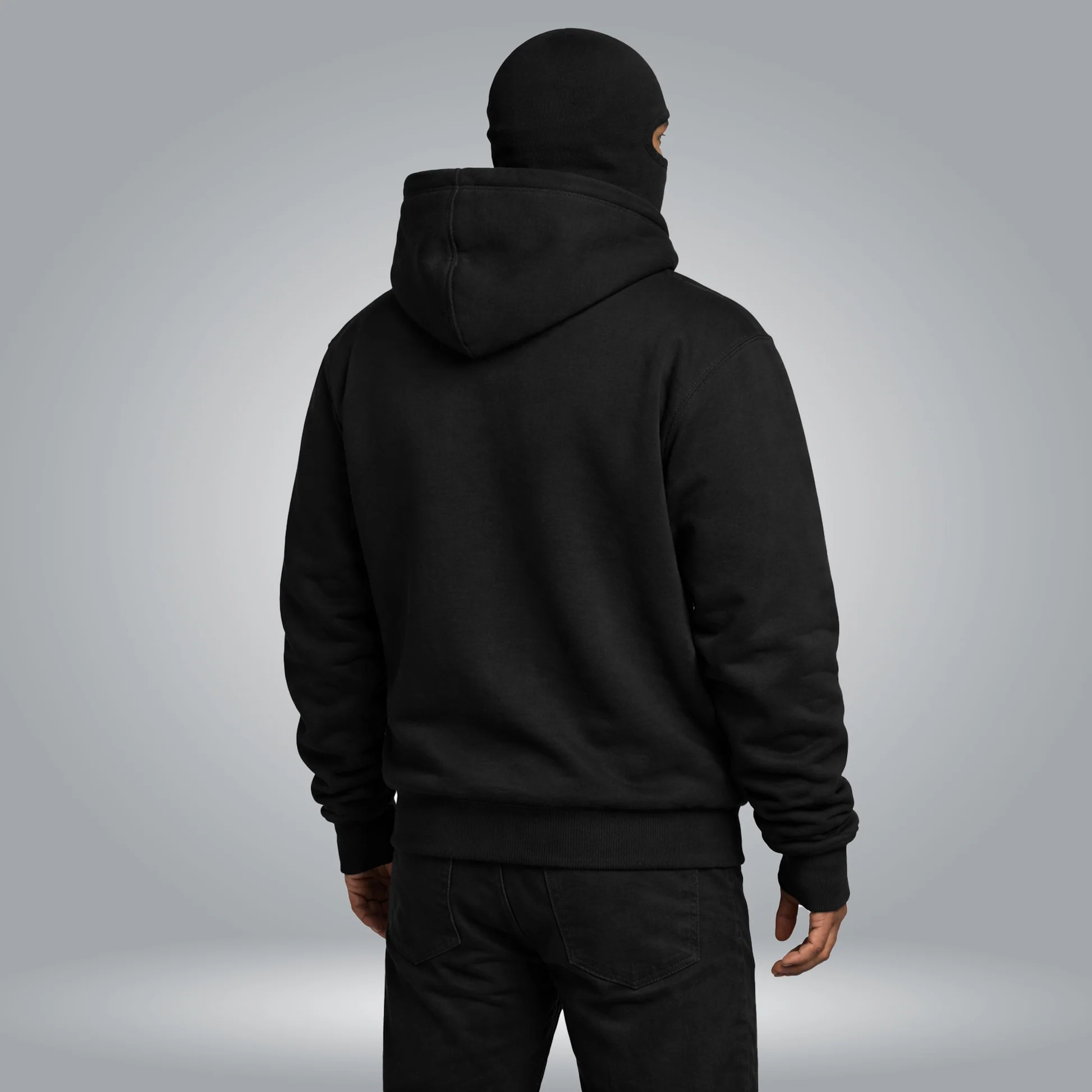 Balaclava Ninja Zipper Hoodie Jacket For Men – Comfy Fashion - Image 3