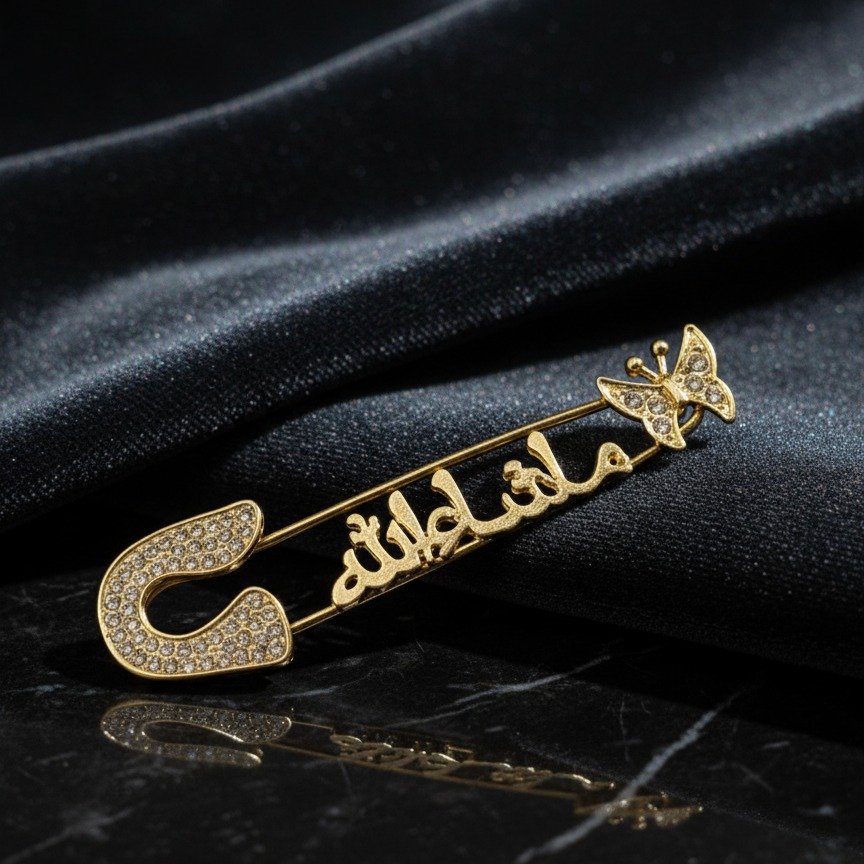 Islamic Safety Pin – Elegant And Durable Accessory With Traditional Design For Daily Wear And Spiritual Significance - Image 4