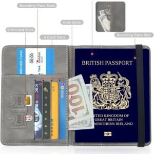 Premium Passport Rexine Wallet & Travel Document Organizer | Passport Holder with Card Slots & Cash Pocket