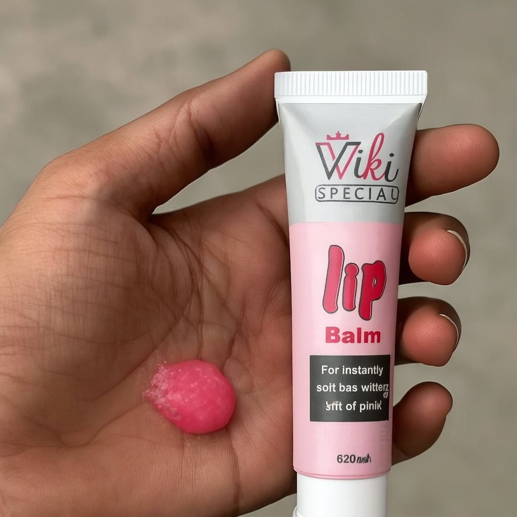 Wiki Pink Color Lip Balm – Moisturizing, Natural Tint, Smooth & Hydrating Formula for Soft Lips – Everyday Lip Care (20ml) - Image 4