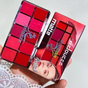 10 In 1 Lipstick Blush Palette - Multi Functional High Pigmented Creamy Material Makeup Collection Kit For Beautiful Lips And Cheeks (Random Shades)