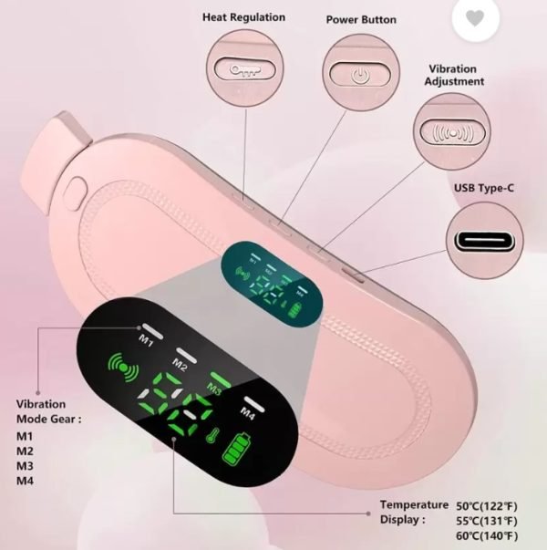 Portable Menstrual Heating Cramp Pad Belt For Women - Wellness Accessory Designed For Personal Comfort And Daily Relaxation Routine - Image 2
