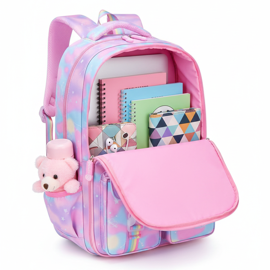School Backpack for Daily Use – High Quality Durable Material with Multiple Pockets - Image 2