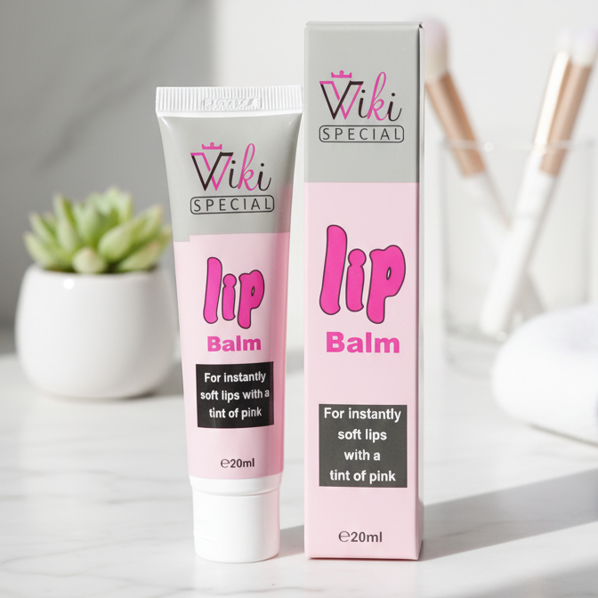 Wiki Pink Color Lip Balm – Moisturizing, Natural Tint, Smooth & Hydrating Formula for Soft Lips – Everyday Lip Care (20ml) - Image 2