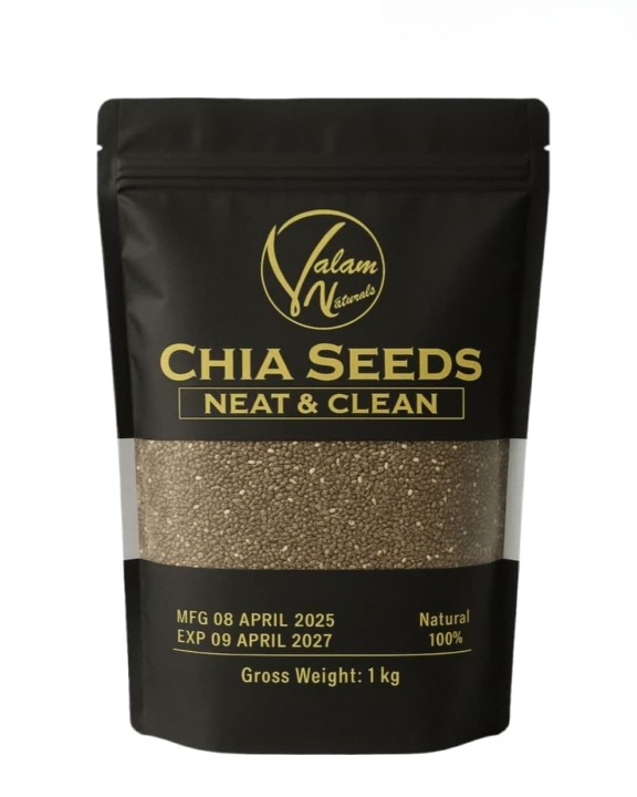 Valam Naturals Chia Seeds – 100% Pure, Clean & Nutrient-Rich Superfood - Image 2