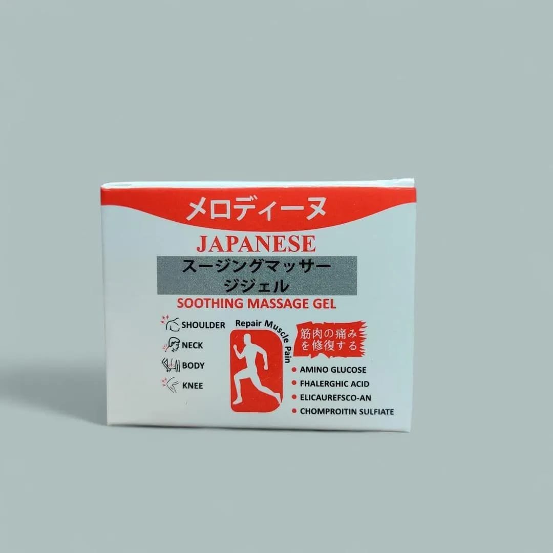 Melodine Japanese Soothing Massage Gel – Cooling Massage Gel for Neck, Shoulder, Knee & Muscle Comfort