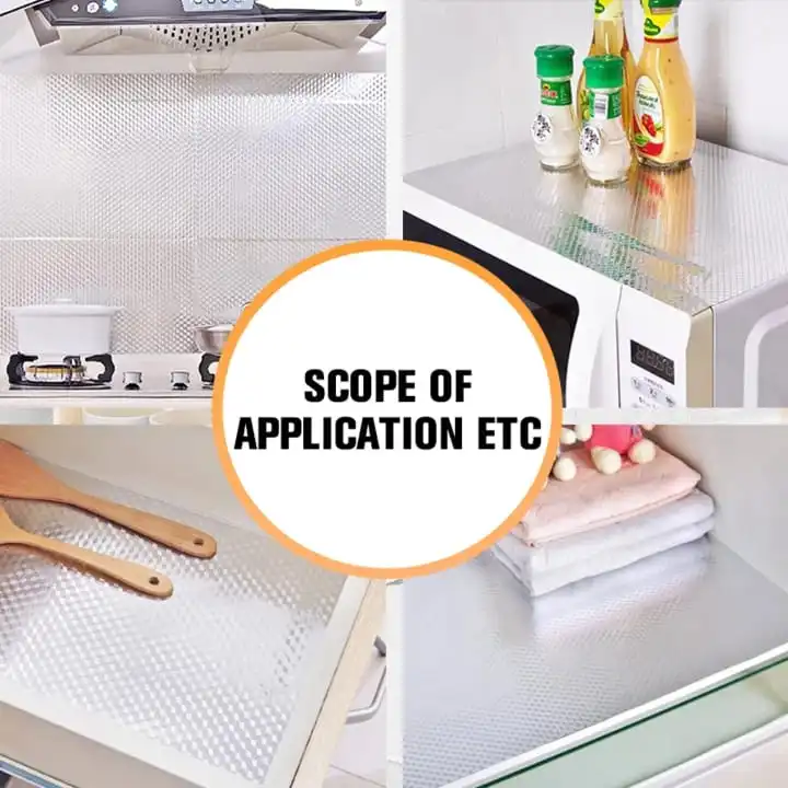 Silver Foil Kitchen Waterproof & Oil Proof Self-Adhesive Sticker Roll – Aluminum Heat Resistant Wallpaper for Stove, Cabinets & Walls (60×200cm) - Image 4